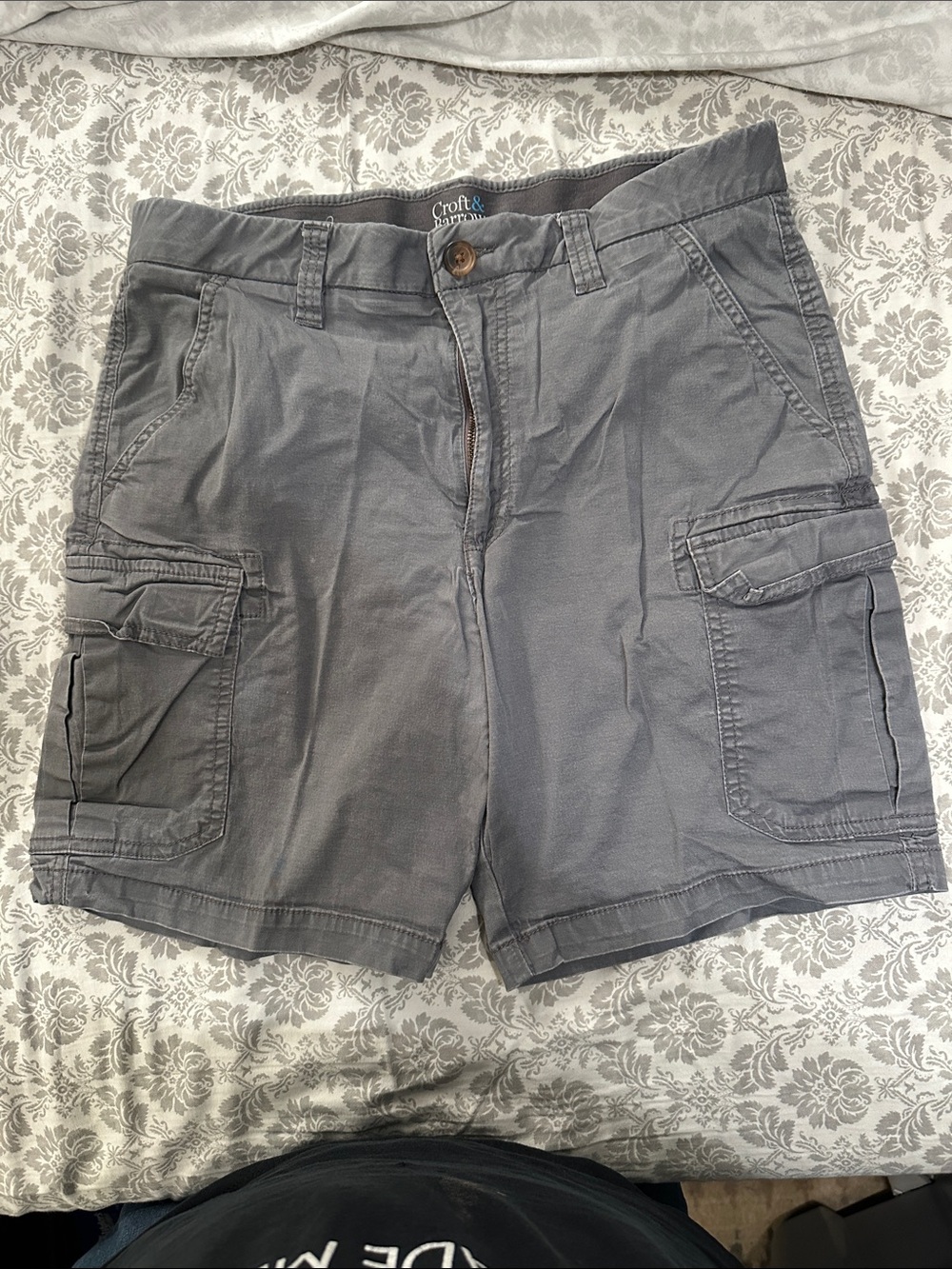 croft & barrow Charcoal Gray Cargo Shorts - Women's
